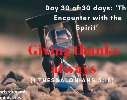 Giving thanks always
