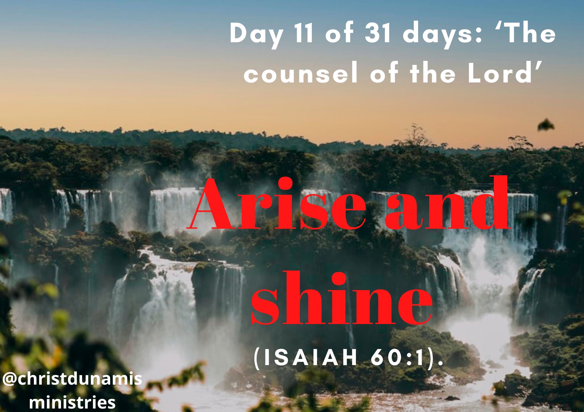 Arise and shine
