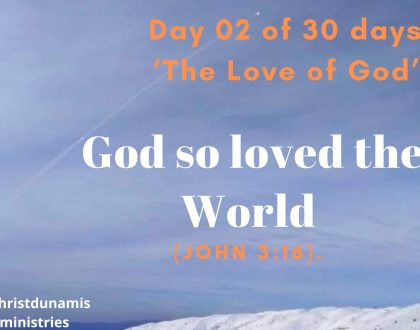 God so loved the World
