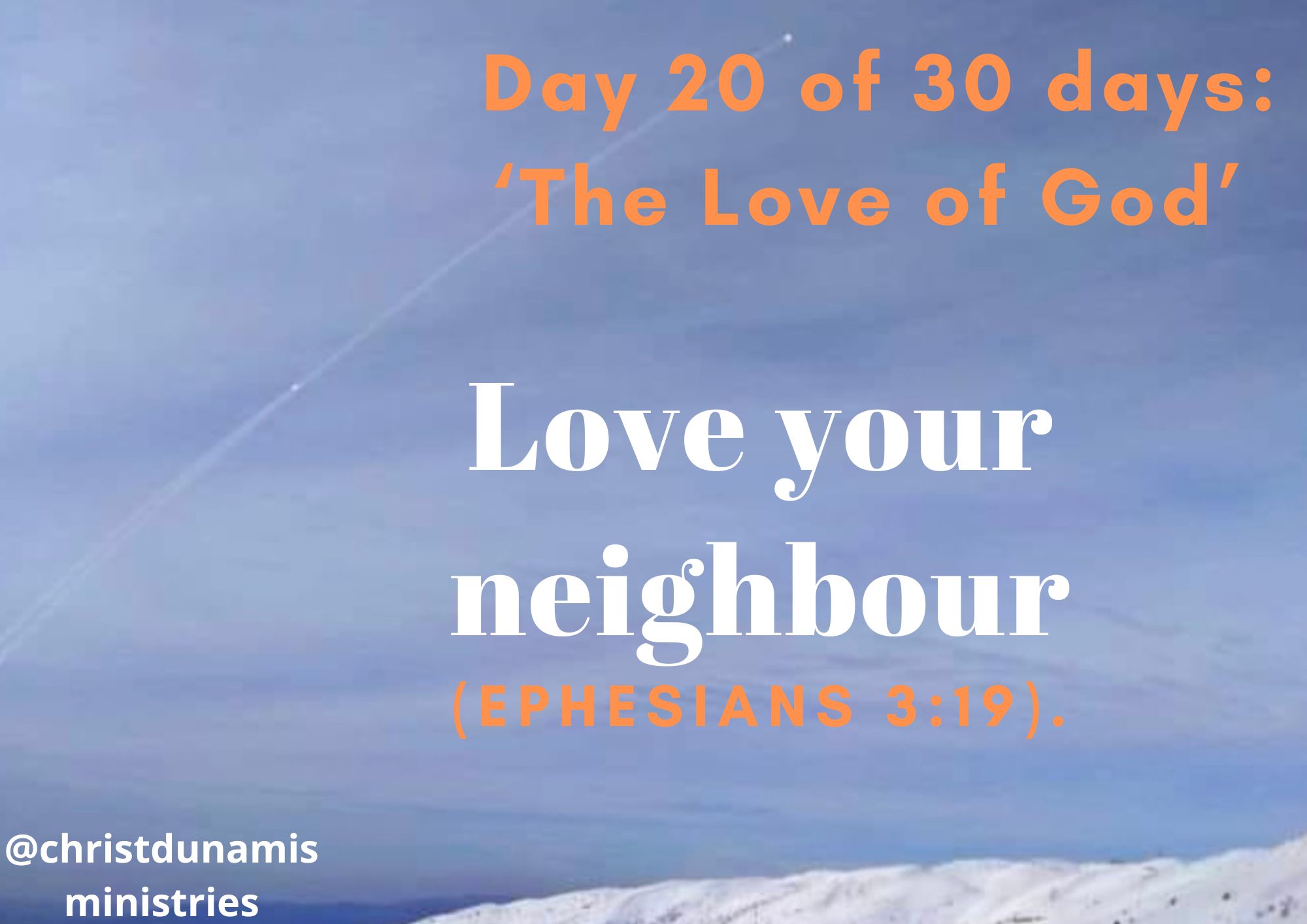 Love your neighbour