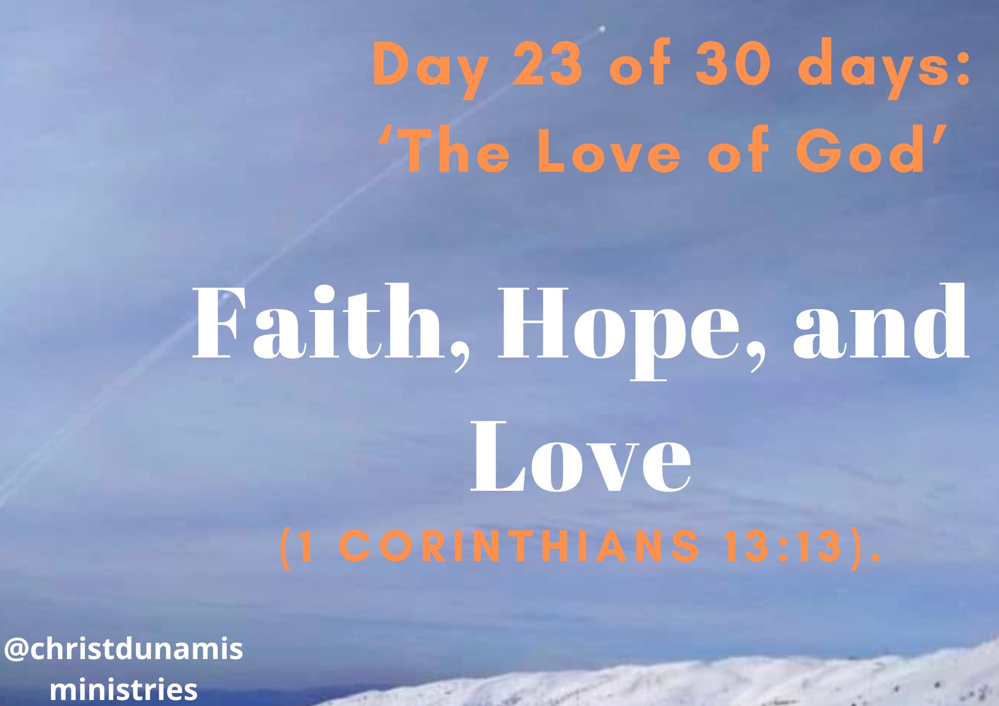 Faith, Hope, and Love