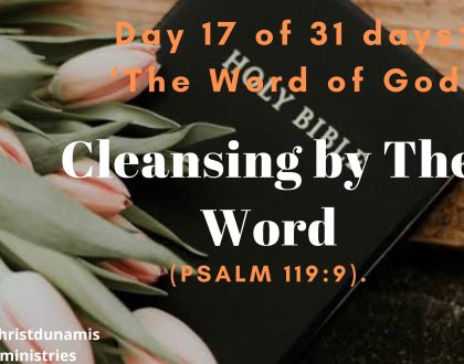 Cleansing by The Word