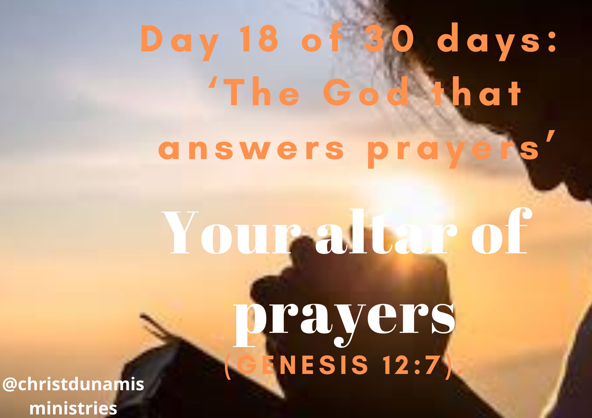 Your altar of prayers