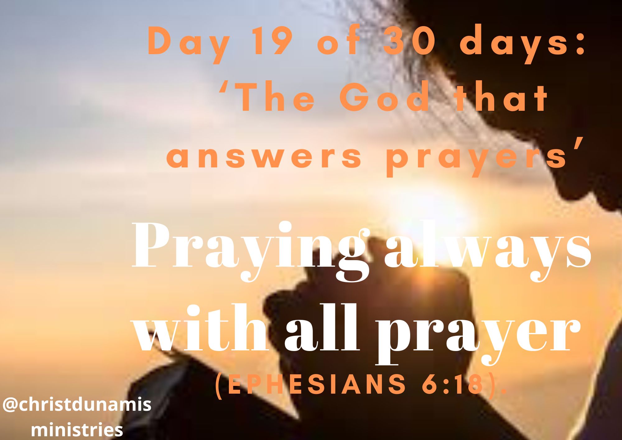 Praying always with all prayer
