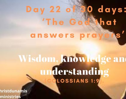 Wisdom, knowledge and understanding