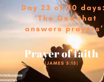 Prayer of faith