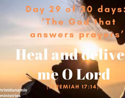 Heal and deliver me O Lord