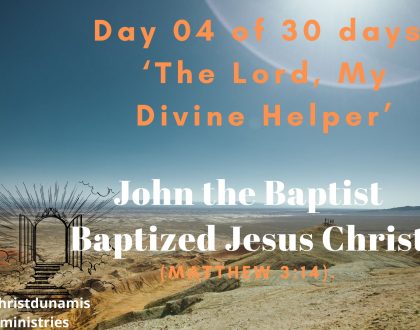 John the Baptist Baptized Jesus Christ