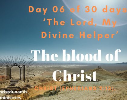 The blood of Christ