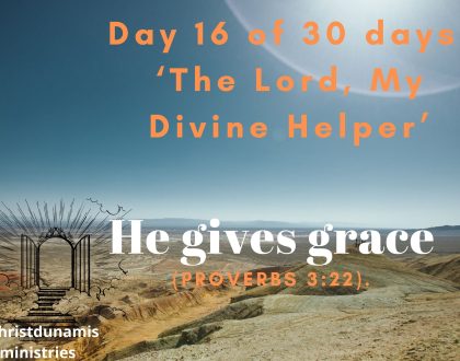 He gives grace