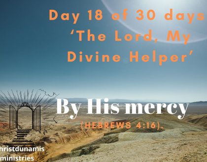 By His mercy