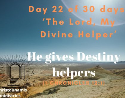 He gives Destiny helpers