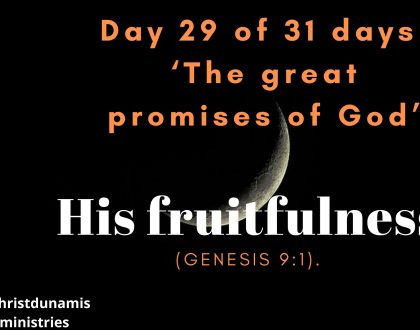 His fruitfulness