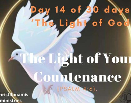 Day 14 of 30 days: ‘The Light of God’ – The Light of Your Countenance