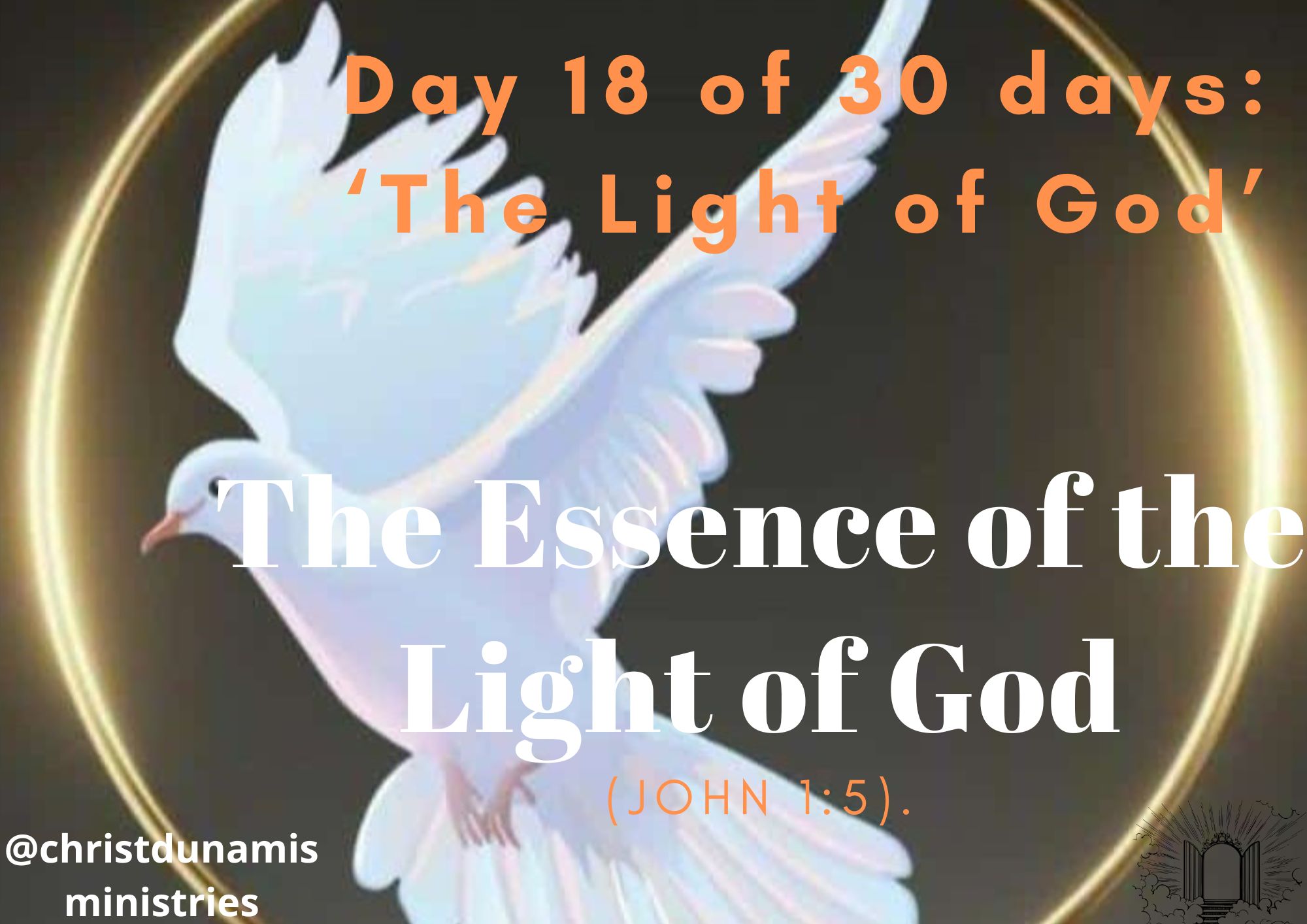 Day 18 of 30 days: ‘The Light of God’ – The Essence of the Light of God