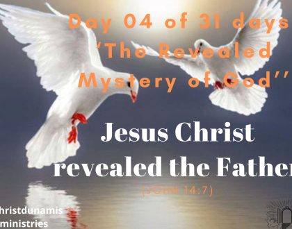 Jesus Christ revealed the Father