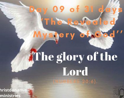 The glory of the Lord