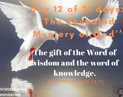 The gift of the Word of wisdom and the word of knowledge.