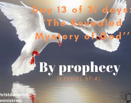 By prophecy