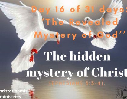 The hidden mystery of Christ