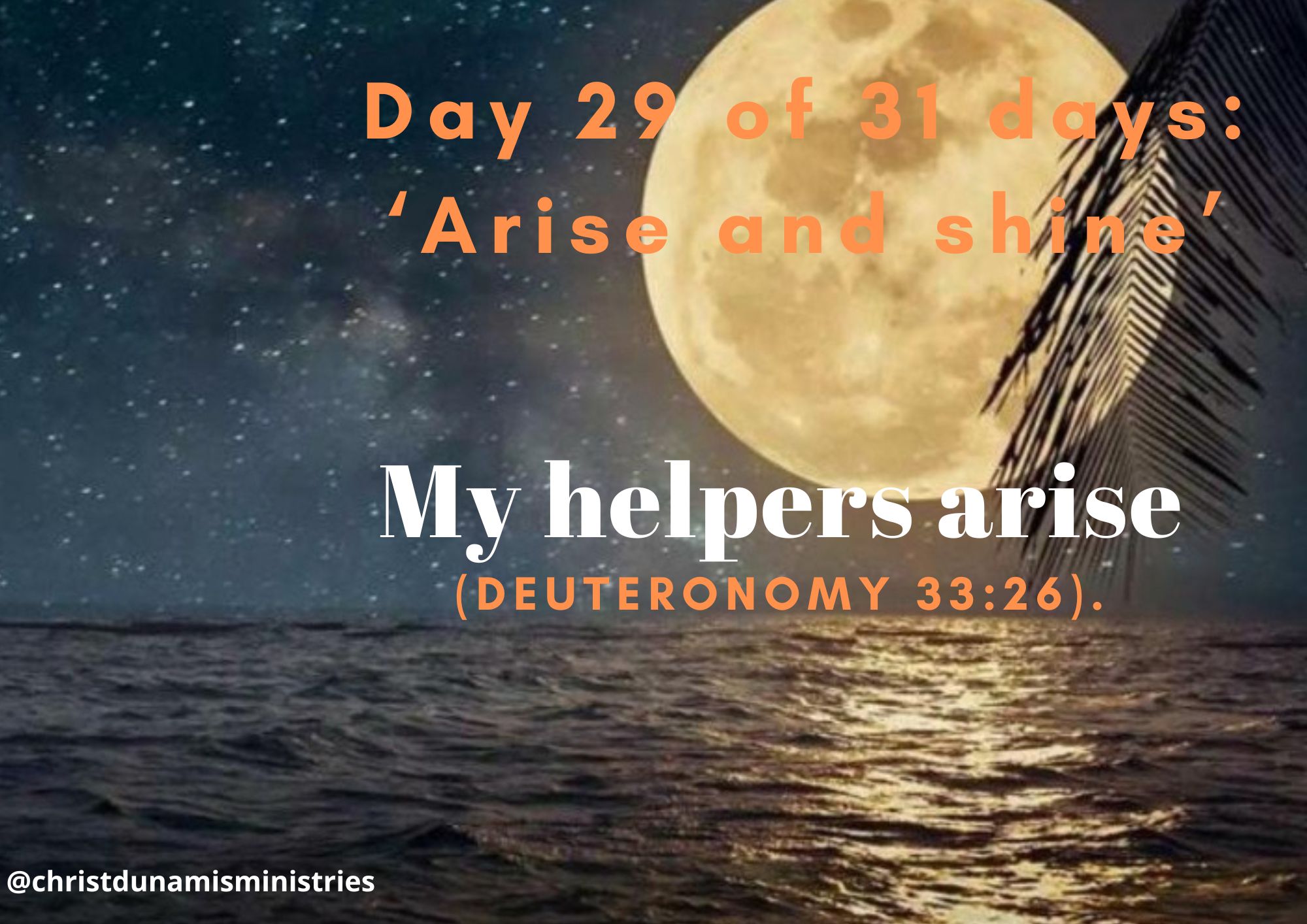 my helpers arise
