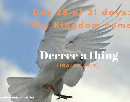 Decree a thing