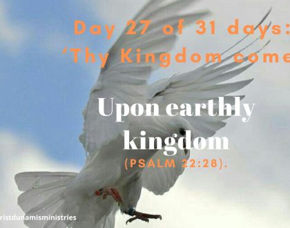 Upon earthly kingdom