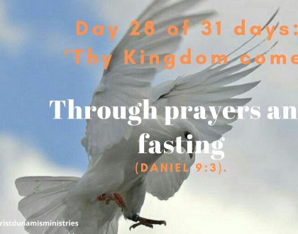 Through prayers and fasting