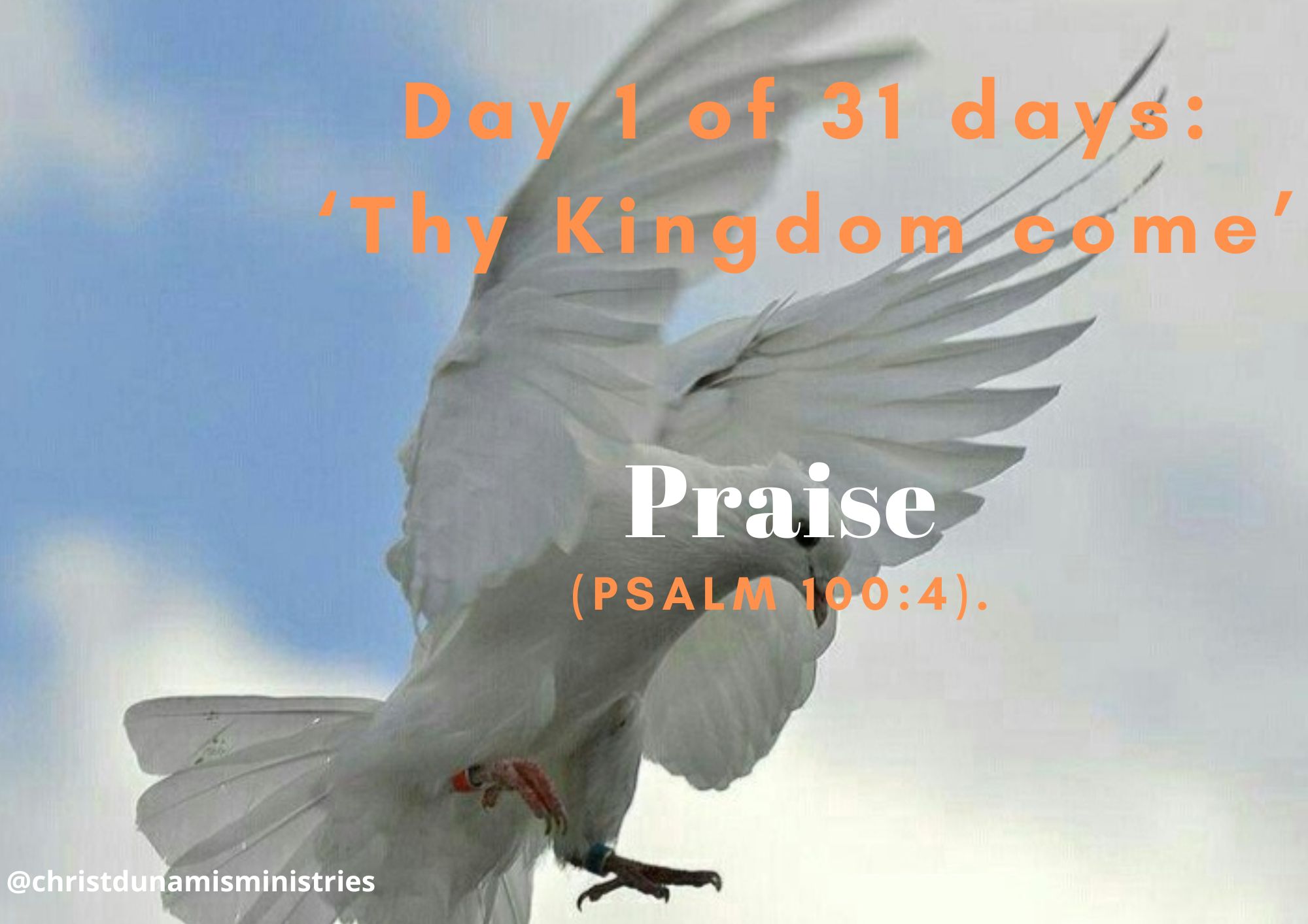 Day 1 of 31 days: ‘Thy Kingdom come’ – Praise