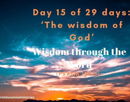 Wisdom through the Word