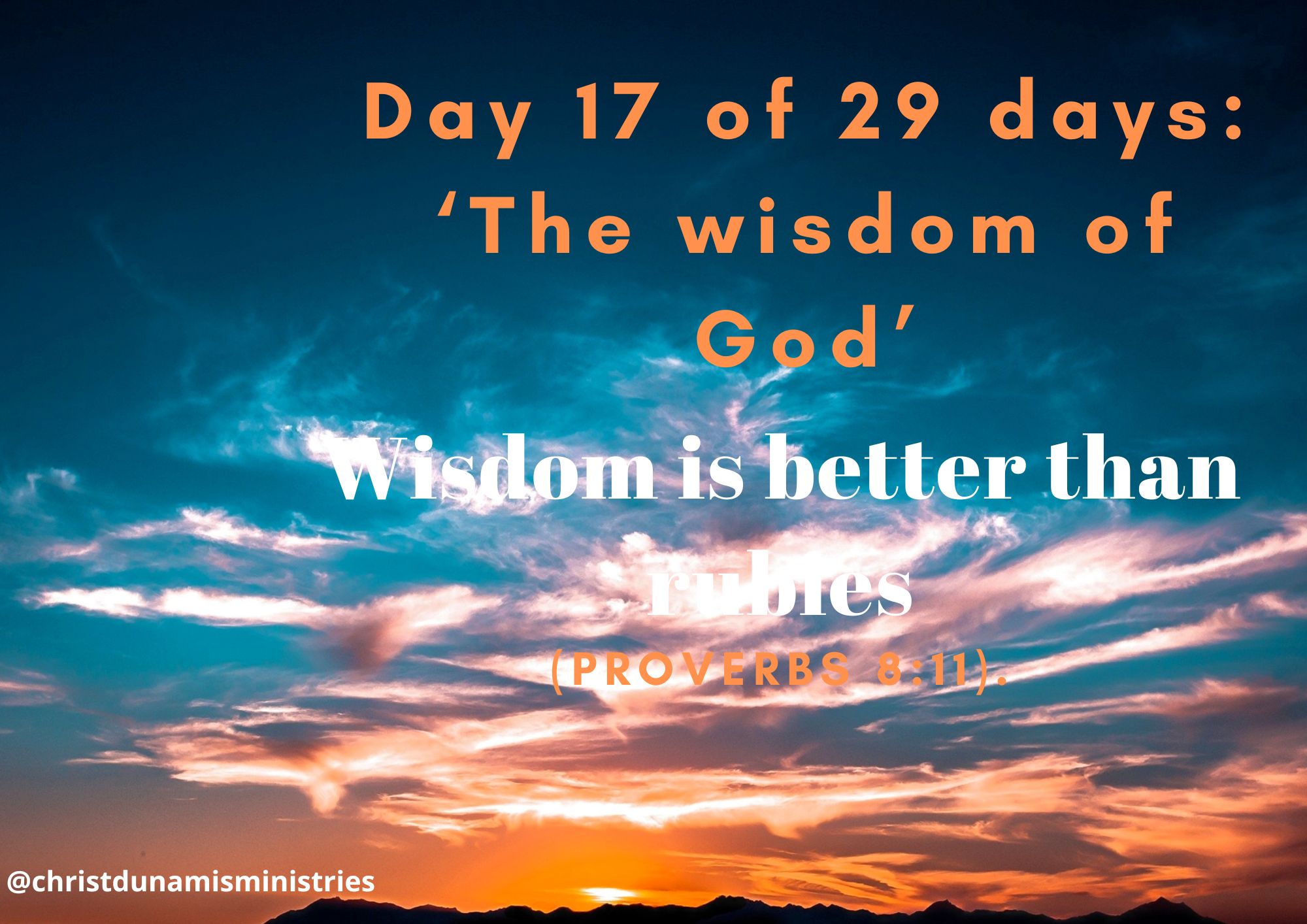Wisdom is better than rubies