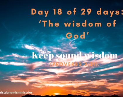 Keep sound wisdom