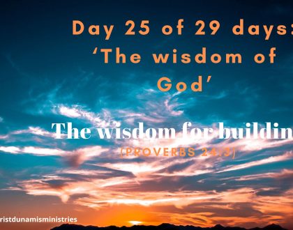 The wisdom for building