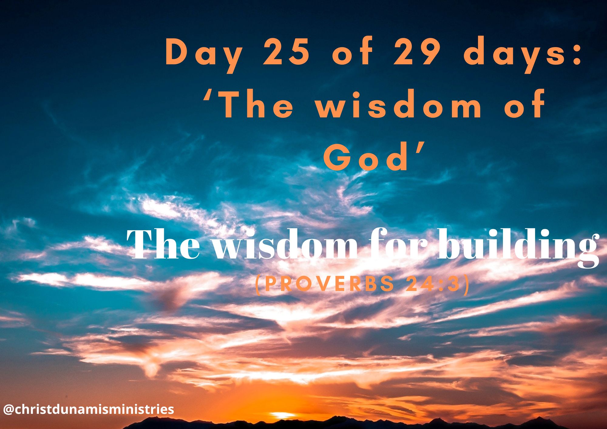 The wisdom for building