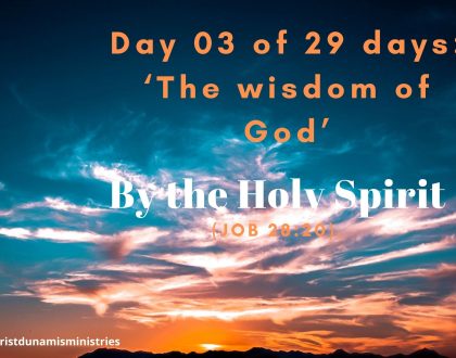 By the Holy Spirit