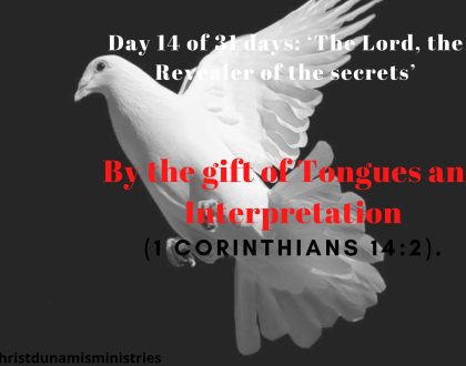 By the gift of Tongues and Interpretation