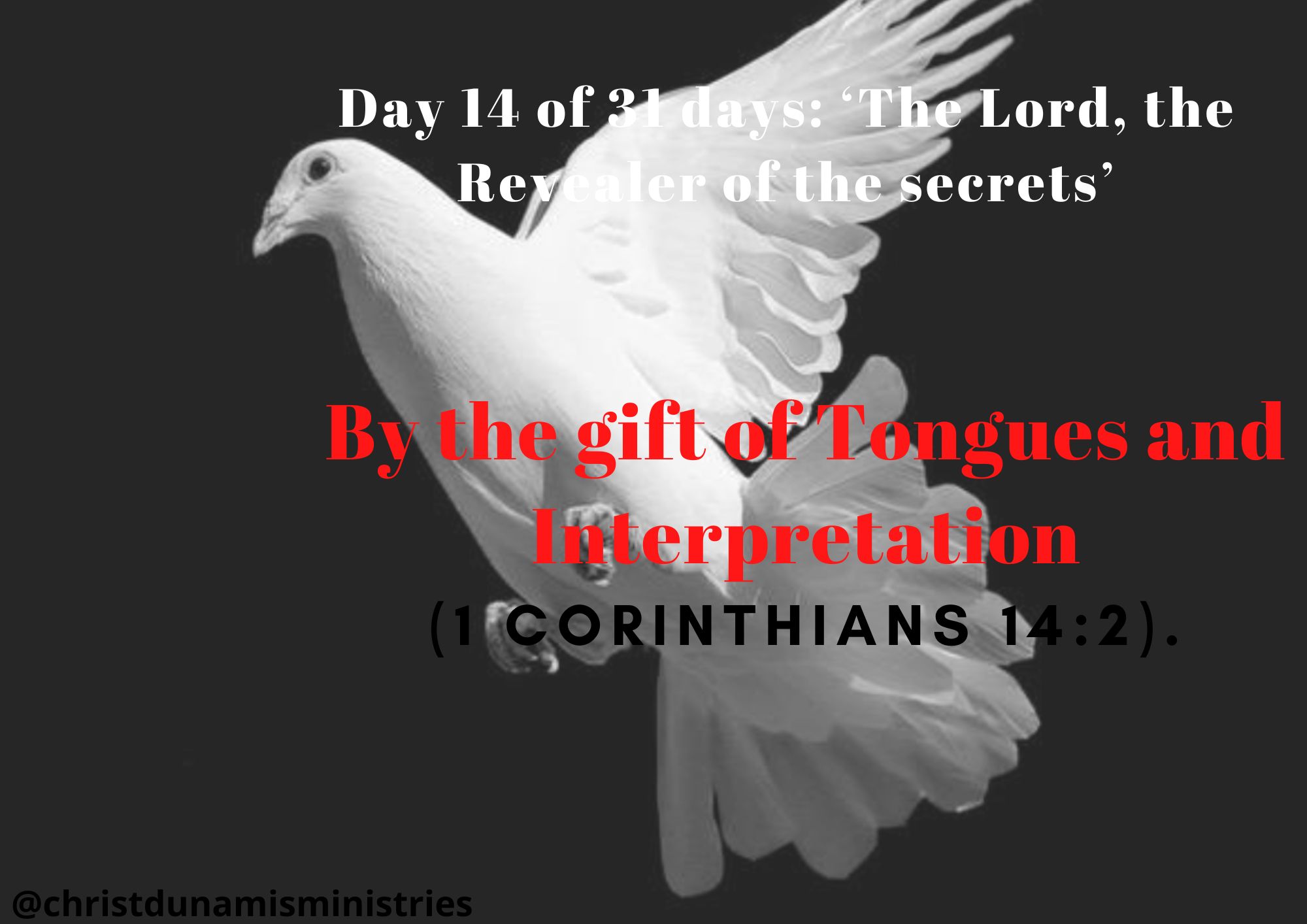 By the gift of Tongues and Interpretation