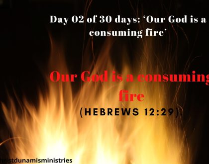 Our God is a consuming fire