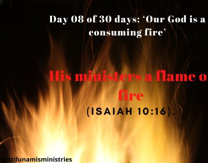 His ministers a flame of fire