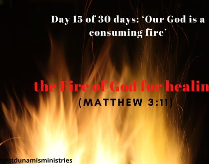 the Fire of God for healing