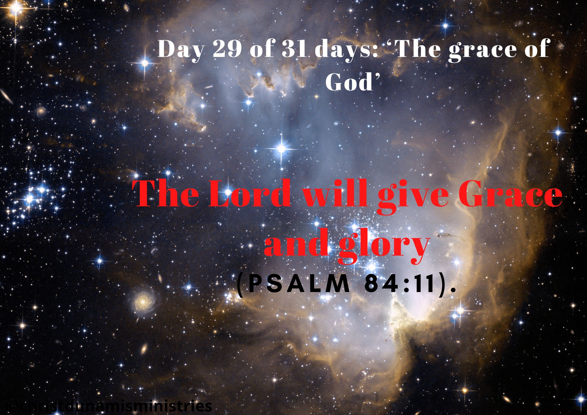 The Lord will give Grace and glory