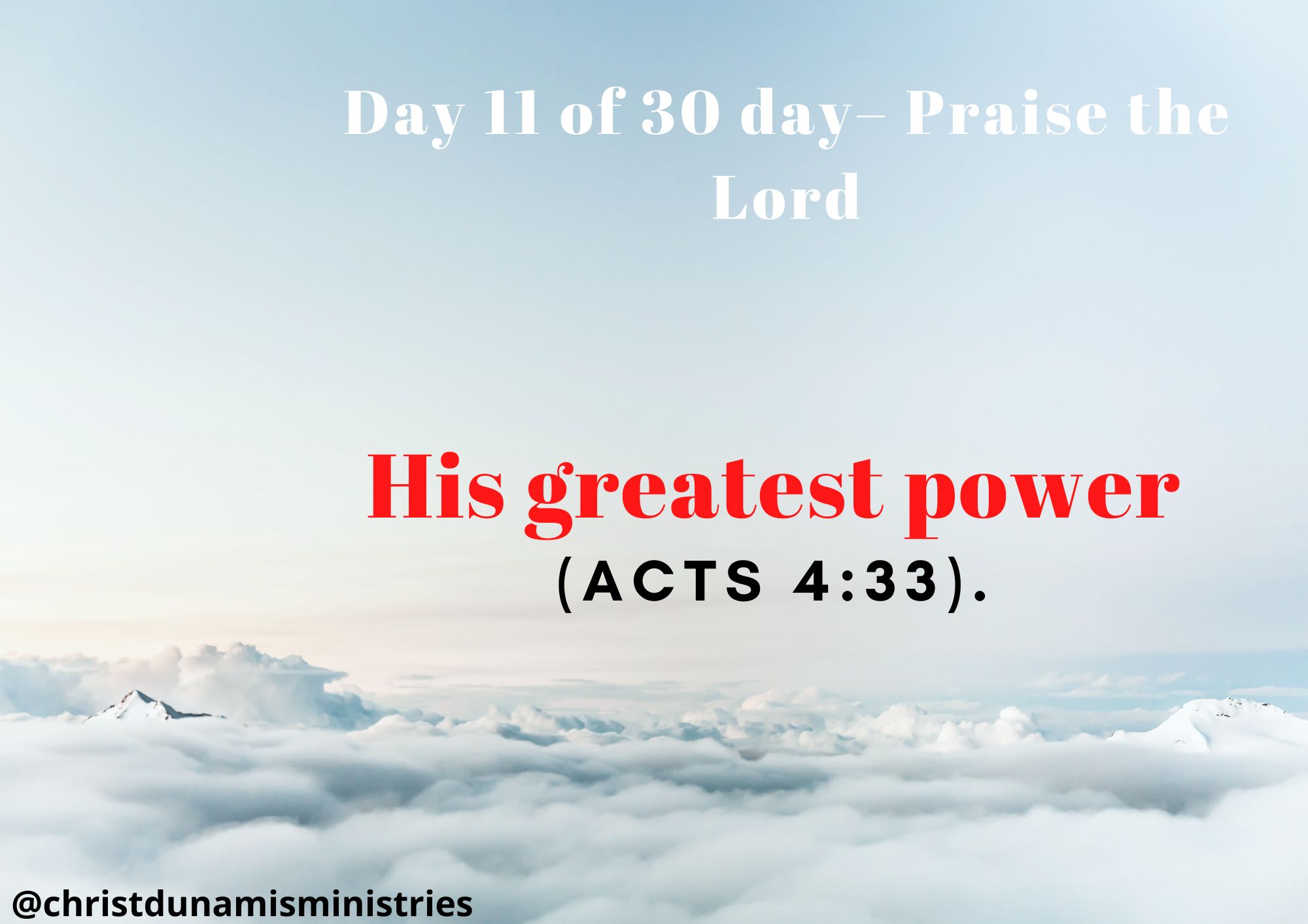 His greatest power