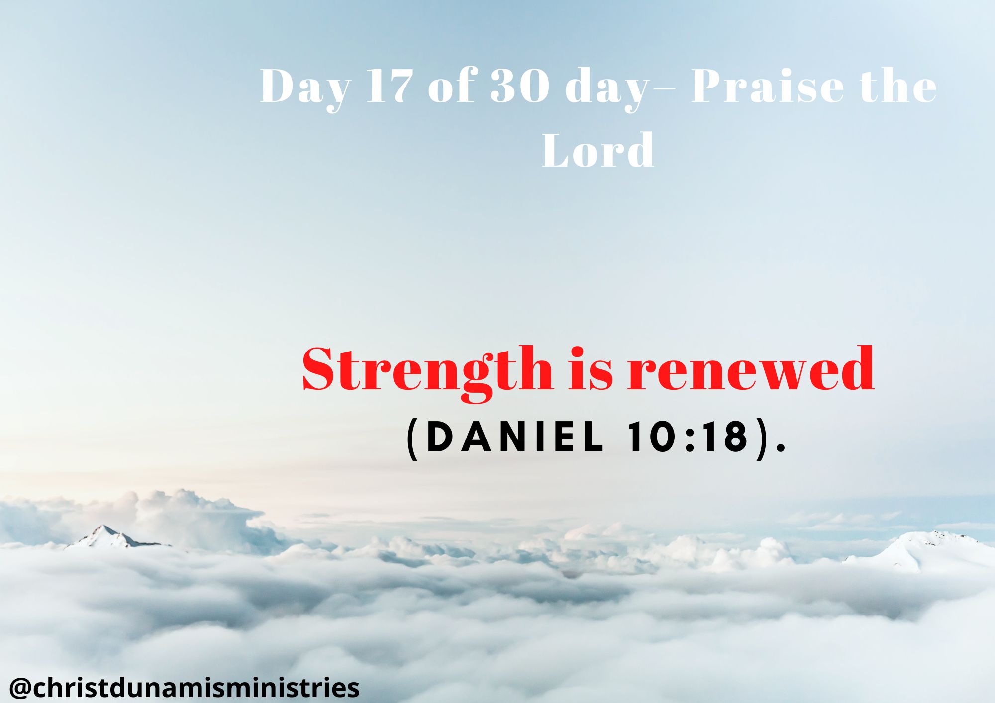 Strength is renewed