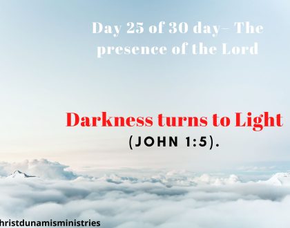 Darkness turns to Light