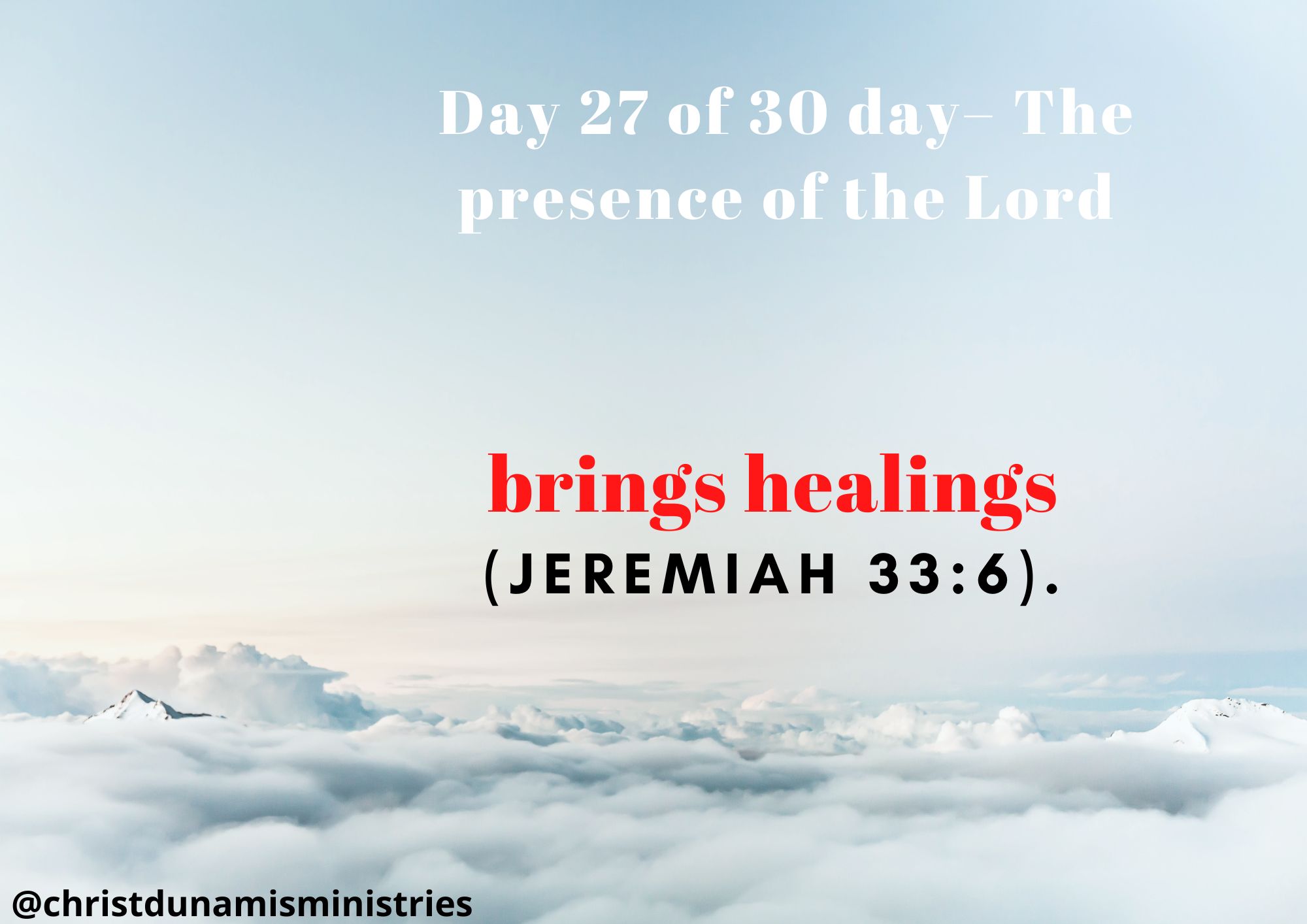 brings healings