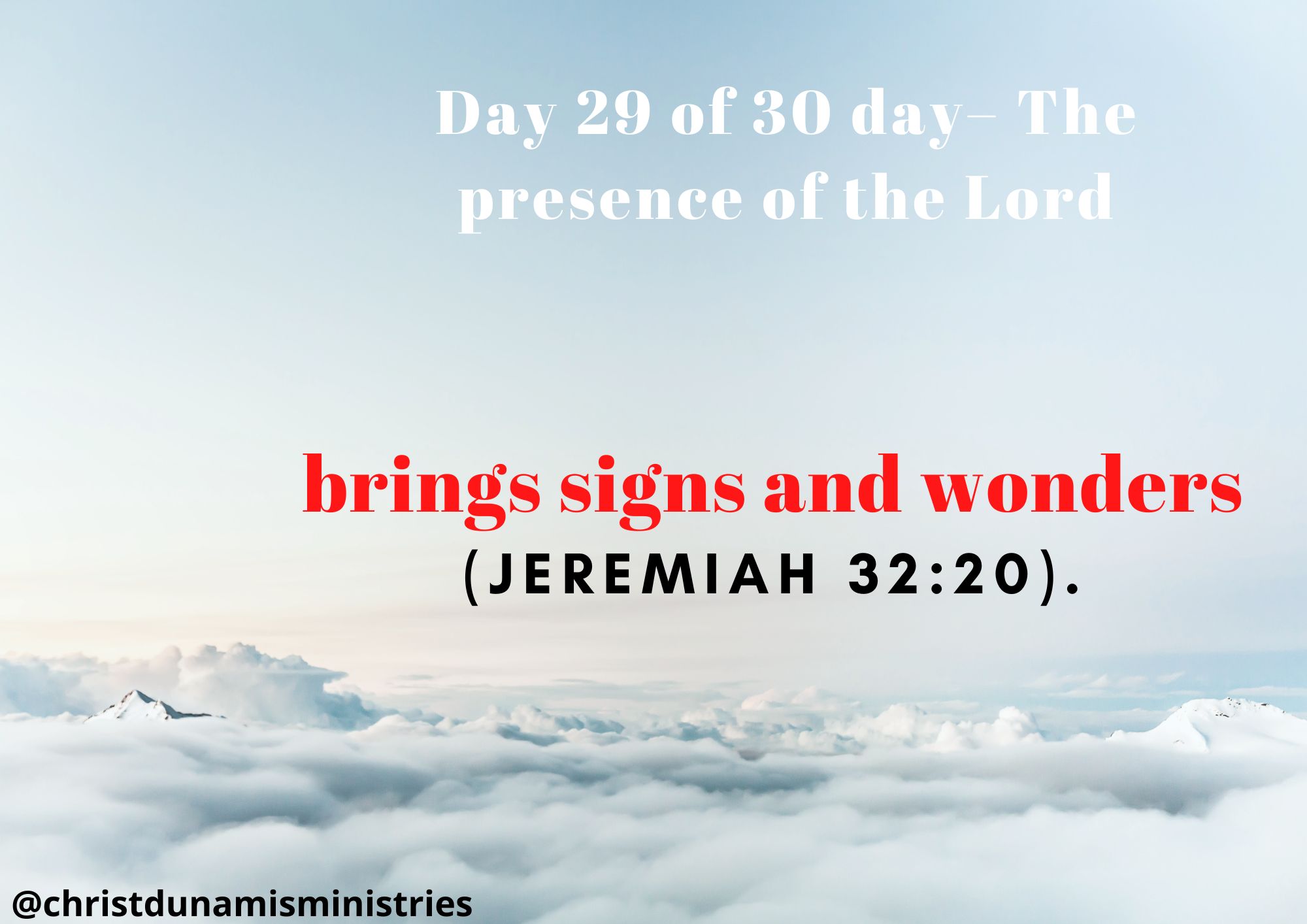 brings signs and wonders