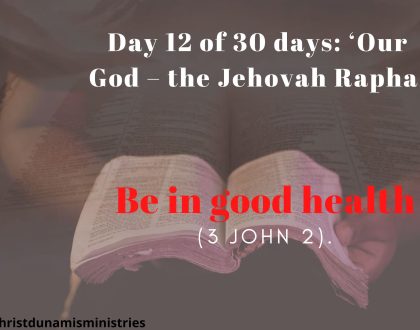 Be in good health
