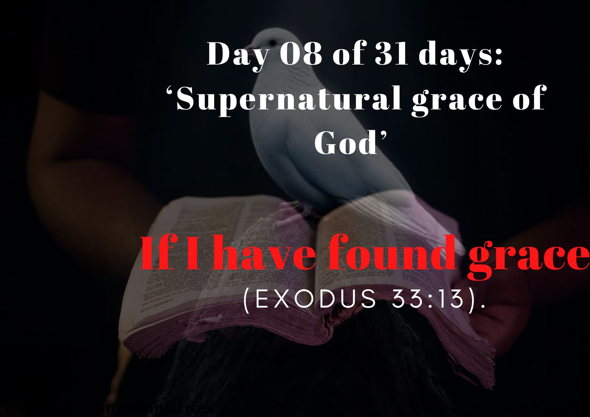 Day 08 of 31 days: ‘Supernatural grace of God’ – If I have found grace