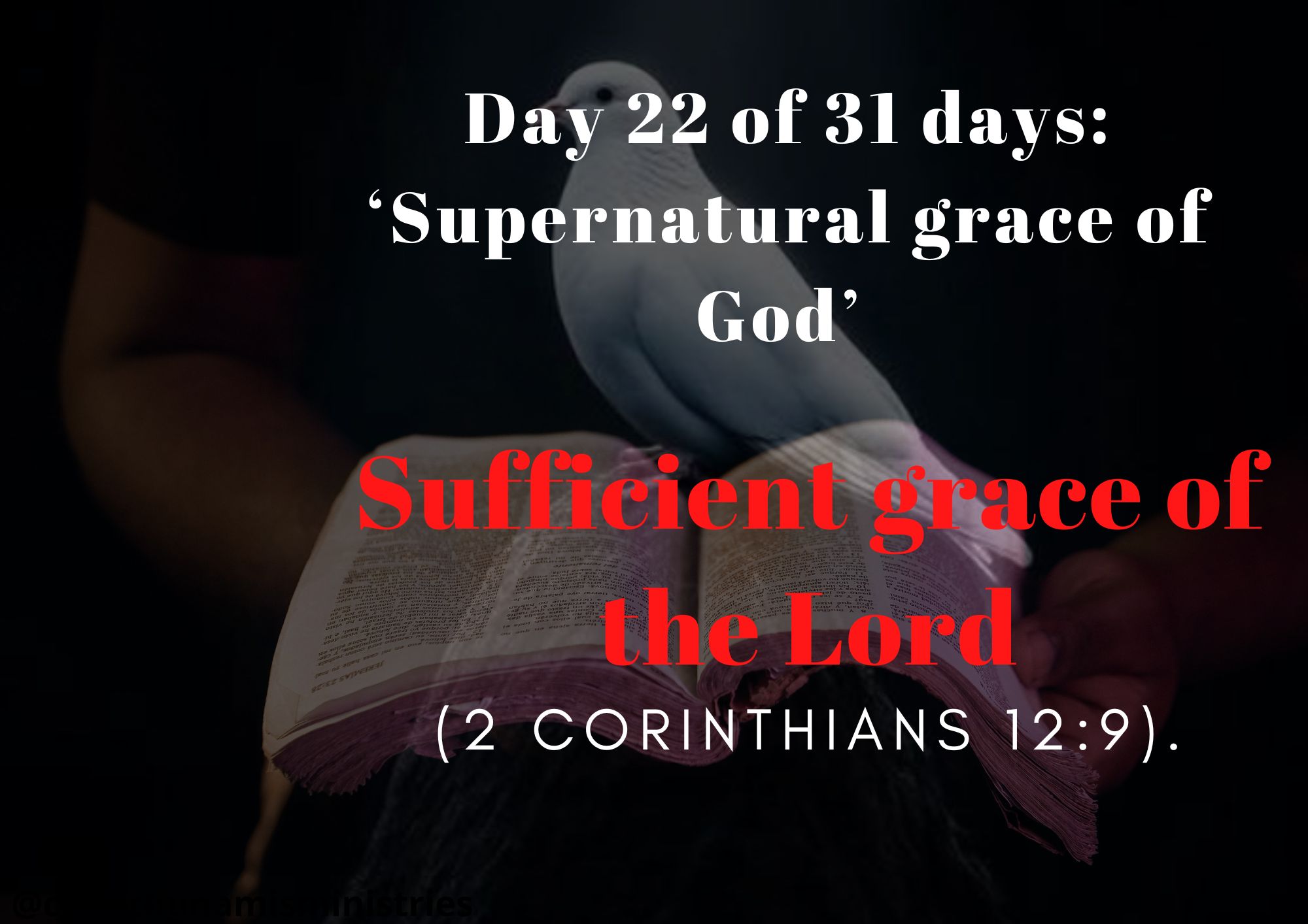 Day 22 of 31 days: ‘Supernatural grace of God’ – Sufficient grace of the Lord