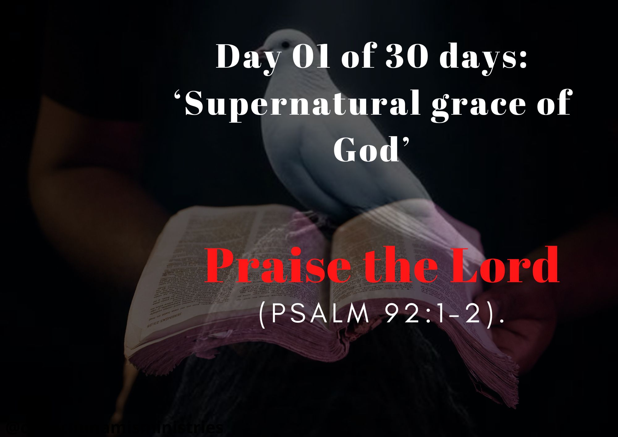 Day 01 of 30 days: ‘Supernatural grace of God’ – Praise the Lord